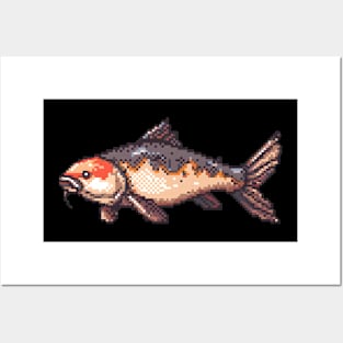 Pixelated Catfish Artistry Posters and Art